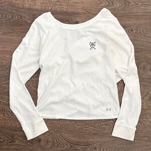 Under Armour Women's Off-White Long Sleeve Tee